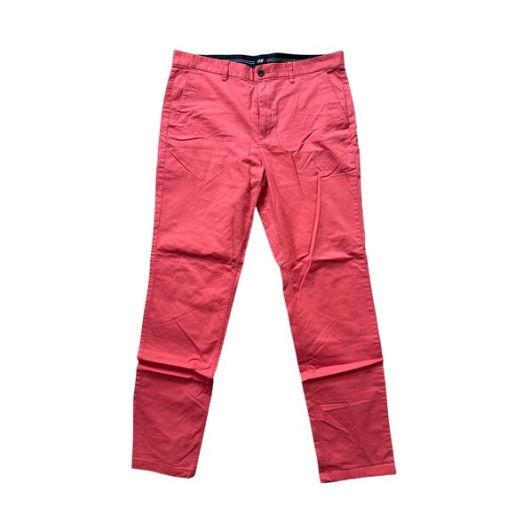 H&M Men's Washed Red Casual Pants Size 36R - Picture 6 of 6